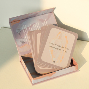 Benutzer definierte <span class=keywords><strong>Text</strong></span> Grafik Farbe Hypno birth ing Schwangerschaft Entspannung Geschenk Positive Geburt Addirmation Karten - Product Image 6