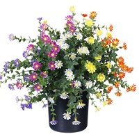 Fleurs en plastique, bouquet de fleurs artificielles, bouquet décoratif pour la maison, le bureau, le jardin, décoration intérieure, plantes artificielles