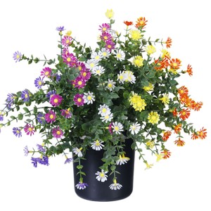 Flores de Plástico, Ramo de Flores Artificiales, Ramo Decorativo para Decoración del Hogar, Oficina, Jardín, Decoración del Hogar, Plantas Artificiales - Product Image 5