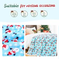 Couvertures et jetés de décorations de Noël, couverture Sherpa en polaire douce et chaude pour lit, canapé, canapé, renne, flocons de neige