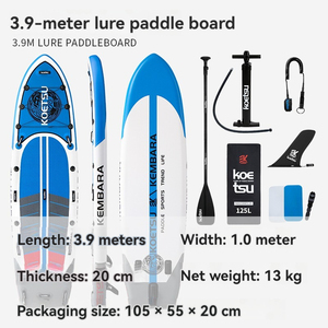 3.5m/3.9m/4.5m leurre pagaie SUP pagaie droite <span class=keywords><strong>gonflable</strong></span> élargissement planche de surf planches à roulettes avec propulseurs assortis - Product Image 3