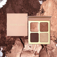 Votre Logo 4 Couleurs Bronzer Contour Surligneur Palette Brun Clair Palette Moyen à Foncé Personnaliser Sans Paraben Sans Gluten
