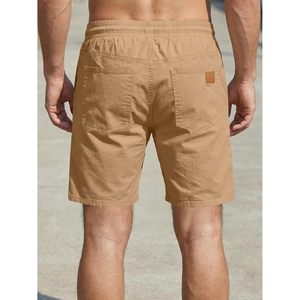 Pantalones Cortos Casuales para Hombre, de Algodón, con Cordón, para Verano, Playa, Elásticos, Tipo Chino, para Golf, con Bolsillos - Product Image 2