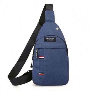 Men's Chest Bag New Youth Student Waist Bag Leisure <b>Small</b> Backpack Sports Trend Solid Color Single Shoulder Messenger Bag - Product Image 1