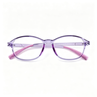Gafas Ópticas para Niños CF-89002, Anti Luz Azul, Control de Miopía, Montura Ligera de TR90, Almohadillas Nasales de Silicona Suave, Lentes TAC, Escolares