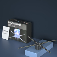 AIMV STU-3D Résolution 4K Android/Windows OS Télécommande FHD 4 lames Wifi Affichage holographique LED Lecteur publicitaire 3D