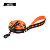 Laisse pour chien en nylon transfrontalière, nouvelle, avec poignée confortable et sangle réfléchissante, modèle U3001, Chine, sans motif/décoration, en stock, vente en gros