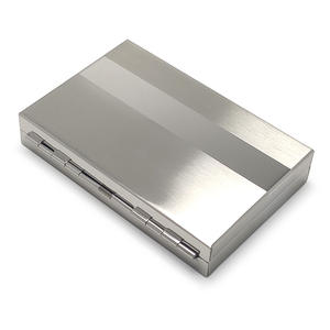 علبة سجائر معدنية مخصصة قابلة لإعادة الاستخدام من الفولاذ المقاوم للصدأ - Product Image 6