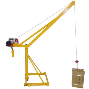 Jinteng 100 kg mini Davit grúa 12-25 m tienda crane al aire libre motor de elevación para alimentos de 220 V