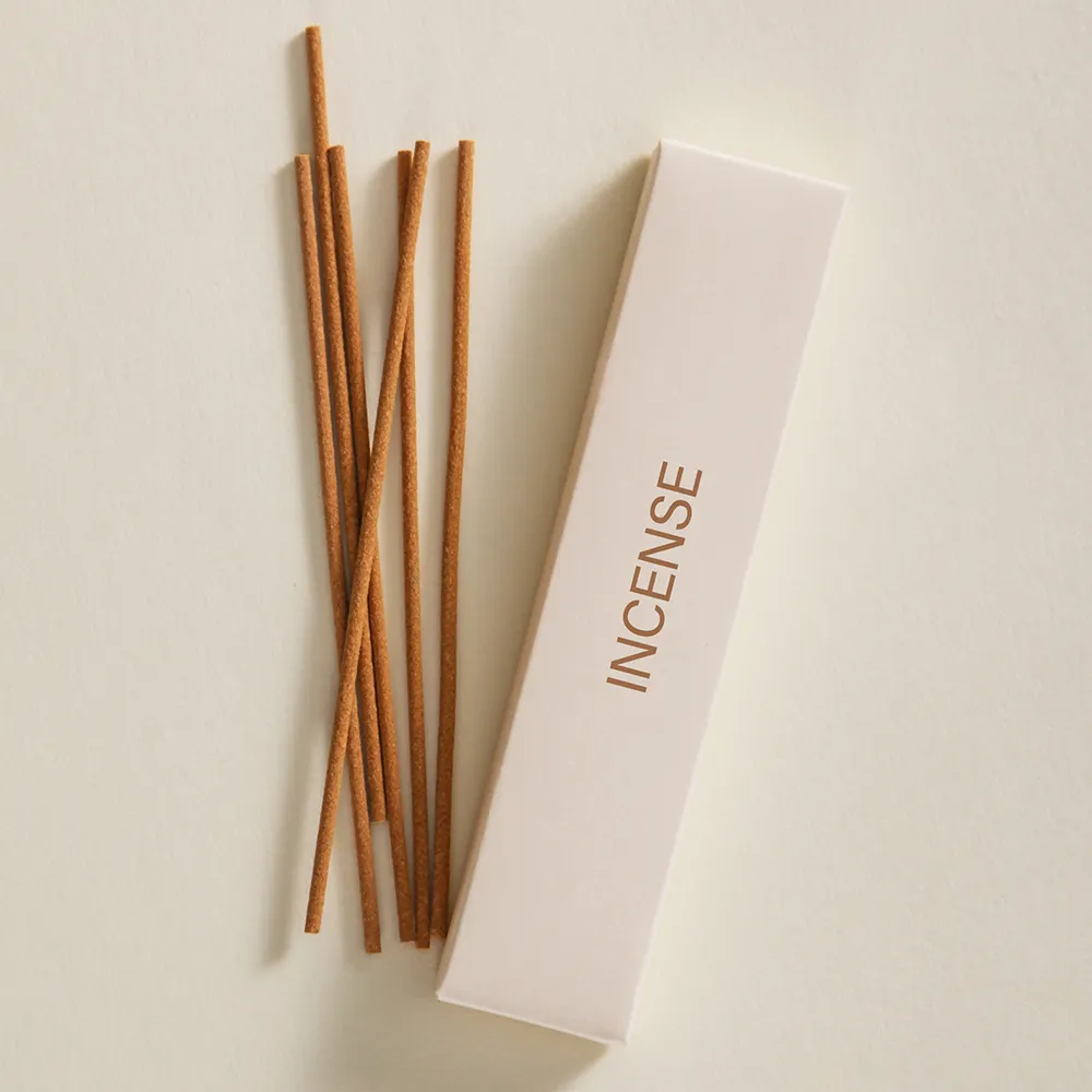 Low MOQ105mm wholesale 5g natural sandalwood incense sticks with customized logo packaging