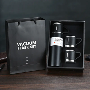 IStapromo <b>Gifts</b> Wholesale Hot Thermos Vaccum Flask Stainless Steel Water Bottles Vacuum Flask <b>Gift</b> Set With 3 Steel Cups - Product Image 6