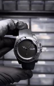 Reloj mecánico automático de lujo negro para hombre, correa de acero inoxidable 904L, puntero de reserva de energía NH35 personalizado de alta calidad, 22mm - Product Image 2