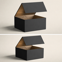 Boîte pliante en papier rigide personnalisée avec logo de luxe, fermeture magnétique, boîte cadeau en papier pliable