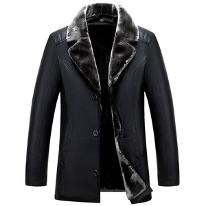 Cappotti Invernali da <span class=keywords><strong>Uomo</strong></span> in Ecopelle con Fodera, Personalizzabili OEM, Piccole Quantità, Taglie Forti, Casual, alla Moda, per Autunno - Product Image 1
