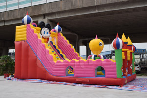 Château gonflable Mickey tout-en-un pour location, livraison rapide, parc d'attractions gonflable pour fête - Product Image 2