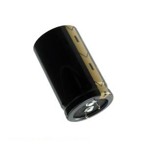 Distribuidor Autorizado CAP ALUM 6800UF 20% 50V SNAP TH LAO-50V682MS47PX # Condensador de orificio pasante B 6800 uF - Product Image 1