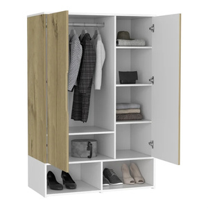 <span class=keywords><strong>DECOHOME</strong></span> Armoire de rangement pour chaussures à 2 portes battantes, 59'' H 39.37'' L, avec étagères multiples, pour usage résidentiel polyvalent - Product Image 2