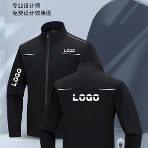 Men's Waterproof Windproof Fleece Lined Jacket Loose Fit Thickening Stand Collar Work Coat Daily Use Breathable Outerwear - Product Image 4