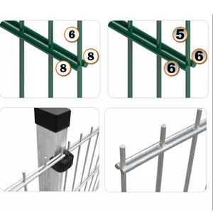 प्रत्यक्ष कारखाने बिक्री उच्च गुणवत्ता वाले क्लासिक स्टील तार जाल बाड़ आसान स्थापना वेल्डेड तकनीक वर्ग कम कीमत धातु काटने - Product Image 4