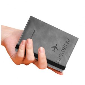 Portefeuille de voyage vierge en cuir PU avec blocage RFID pour passeport et cartes – Vente en gros - Product Image 2
