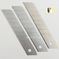 Lame de coupe en acier au carbone de haute qualité pour couteau utilitaire de 18 mm, 0,5 mm, OEM, 7/14 sections