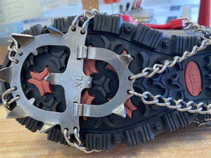 <span class=keywords><strong>Crampons</strong></span> antidérapants à 13 dents pour équipement de plein air, en silicone, en acier inoxydable, pour le camping, la randonnée et l'escalade sur glace. - Product Image 6