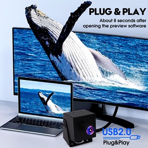 Elp 4K HD Mi USB máy ảnh góc rộng PC Máy ảnh đồng thời đầu ra mini UVC 2X zoom kỹ thuật số H.264 H.265 30fps 8MP USB máy ảnh - Product Image 4