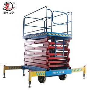 Erste klasse qualität 1000kg 9m mobile hydraulische heber vertikale lift arbeitsbühne für manuelle steuerung automatische hebe