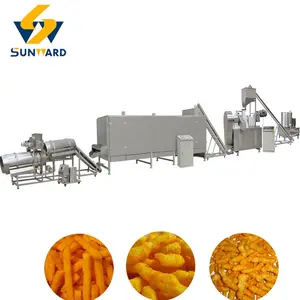 Roasting Type Kurkure machine Kurkure Cheetos Extrusion Fried snack food Processing Line Cheetos Making machine For Sales