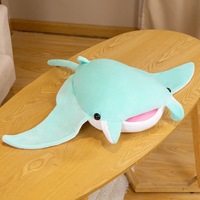 Nouvelle Peluche de Simulation Animaux Marins : Pieuvre, Tortue, Poisson-diable, Anneau Bleu - Coussin en Peluche avec Rembourrage en Coton PP