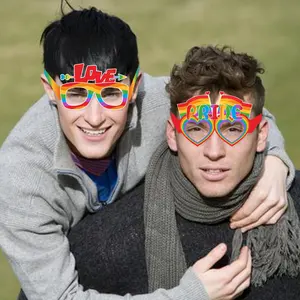 6 Stück Regenbogen-Partyzubehör Brillen mexikanische Themenschachtel für Spaß Feiertag Party-Dekorationen Fotorequisiten