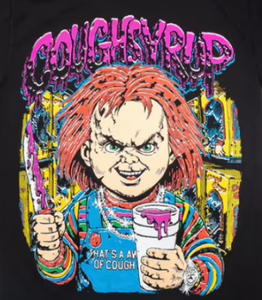 ALOCS Halloween <strong>Chucky</strong> T-<strong>Shirt</strong> COUGH SYRUP Summer Streetwear Hip Hop Clothing Manufacturers 100%cotton Custom Clothes - Product Image 4