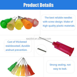 14G-30G 25mm di erogazione Luer lucchetto ago siringa ago 1 pollice di erogazione usato per riempire liquidi, colla e siringhe - Product Image 3