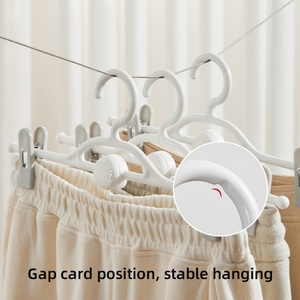 Trousers Pant <b>Hanger</b> Adjustable for Scarf Jeans Trousers Leggings Durable Dehumidifying Sachet Pants Rack - Product Image 6