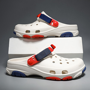 Guru – Crocs pour hommes, sandales d'été à semelles épaisses, rehaussantes, à bout fermé, respirantes, antidérapantes, pour la plage - Product Image 1