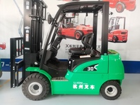Forklift Counterbalance Listrik Lithium-ion Hangcha CPD30 3 Ton dengan Side Shifter dan Ban Solid