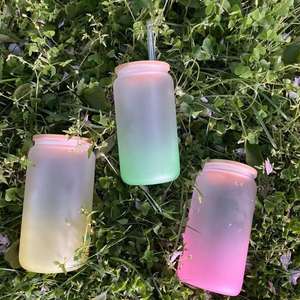 <b>Large</b> Capacity 12oz Glass Mason <b>Jar</b> for Road Trip Car Journey Drink - Product Image 5