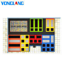 YL25760-Trampolines rectangulares grandes para interiores, trampolín de espuma para la venta