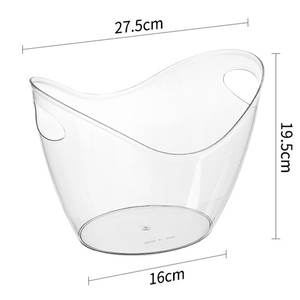 Biểu Tượng Tùy Chỉnh 4L 8L Rõ Ràng Nhựa <span class=keywords><strong>Ice</strong></span> Xô Nước Giải Khát Bồn Hộp Đêm Bia <span class=keywords><strong>Ice</strong></span> Uống Xô Cho Các Bên - Product Image 3