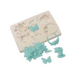Butterfly Silicone Mold Pink Fondant Cake Decoration Mold For DIY Cake Baking Tools Chocolate Epoxy Resin Mold - Product Image 3