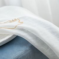 Voilage en tissu transparent blanc naturel, vente en gros d'usine en ligne