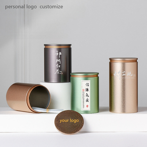 RTS 85 mm Diameter Wholesale Empty Round Metal Tea Tin Can Packaging Box - Product Image 4