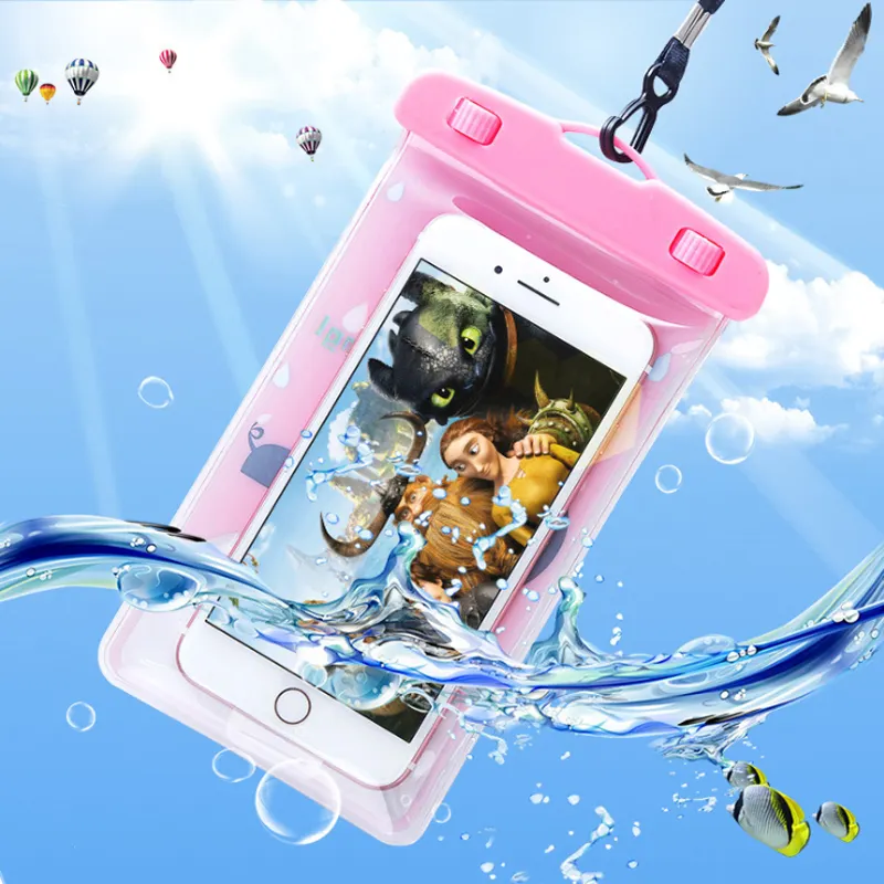 M0114 — sac de natation étanche pour téléphone portable, sacoche de séchage à coque de dessin animé pour escalade, nouvelle collection 2021