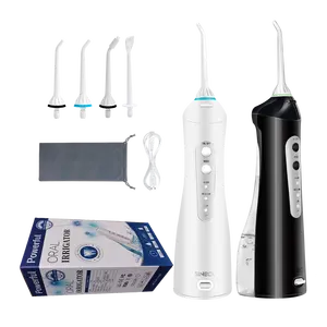 Penjualan laris Flosser air portabel irigator Oral tahan air 4 mode Flosser listrik Ipx7