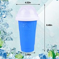 Machine à granita et milk-shake DIY pour enfants, en plastique, avec couvercle et bac, portable, pour l'été