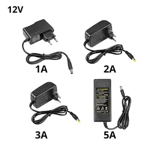 Fabricante OEM 12V fuente de alimentación 2A 3A 5A Controlador LED 5V 24V adaptador de corriente para cámara CCTV