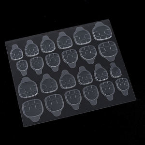 24 feuilles d'autocollants transparents double face pour décoration de <span class=keywords><strong>faux</strong></span> <span class=keywords><strong>ongles</strong></span> avec ruban adhésif - Product Image 4