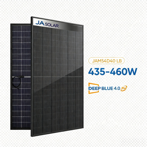 Panel Solar Monocristalino Bifacial <span class=keywords><strong>de</strong></span> Doble Vidrio Tipo N JA Solar All Black 430w 435w 440w 445w 450w 455w - Product Image 1