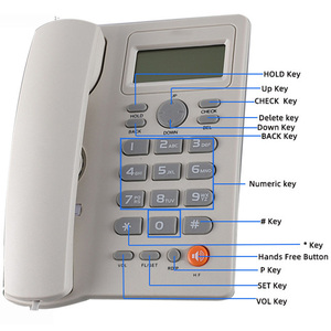 <span class=keywords><strong>2023</strong></span> Precio barato Venta caliente Oficina de negocios Hogar Hotel Uso Teléfonos con cable - Product Image 4