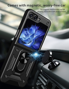 Nouvelle <span class=keywords><strong>coque</strong></span> de protection arrière multicouche robuste avec support anneau pour Samsung Galaxy <span class=keywords><strong>Z</strong></span> <span class=keywords><strong>Flip</strong></span> 3 <span class=keywords><strong>4</strong></span> 5 6 7 - Product Image 3